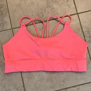 Hot pink lululemon bra